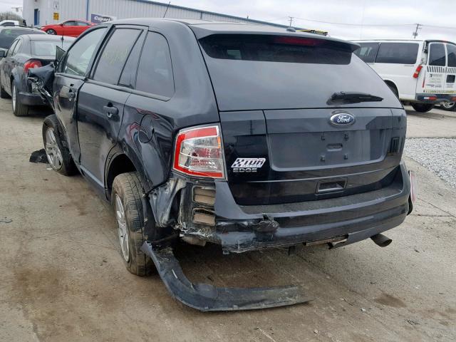 2FMDK36C18BB43964 - 2008 FORD EDGE SE BLACK photo 3