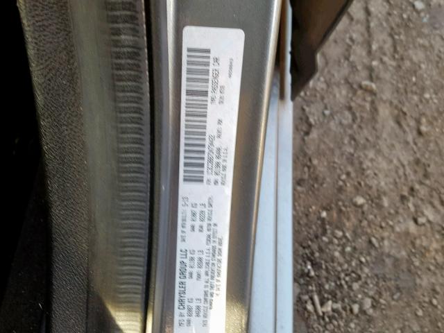 1C3CCBBB7DN734422 - 2013 CHRYSLER 200 TOURIN GRAY photo 10