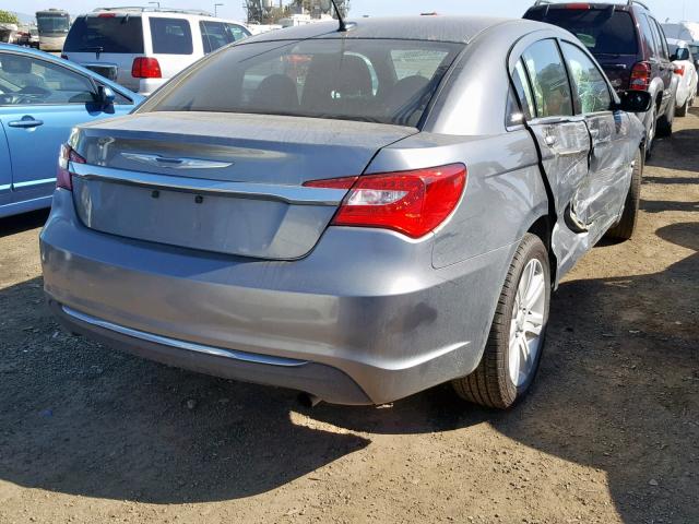 1C3CCBBB7DN734422 - 2013 CHRYSLER 200 TOURIN GRAY photo 4