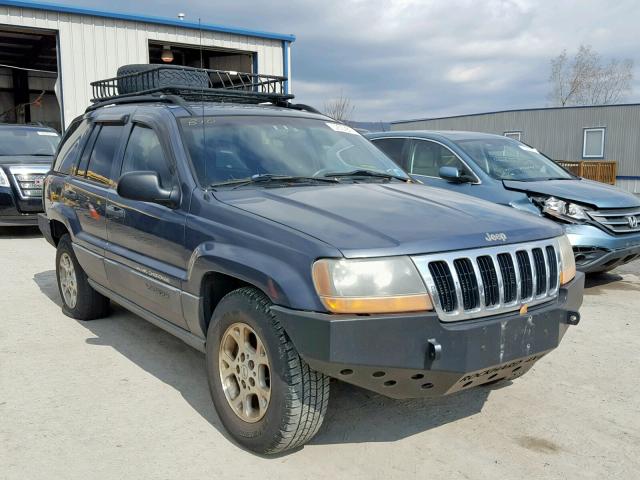 1J4GW48S71C585731 - 2001 JEEP GRAND CHER BLUE photo 1