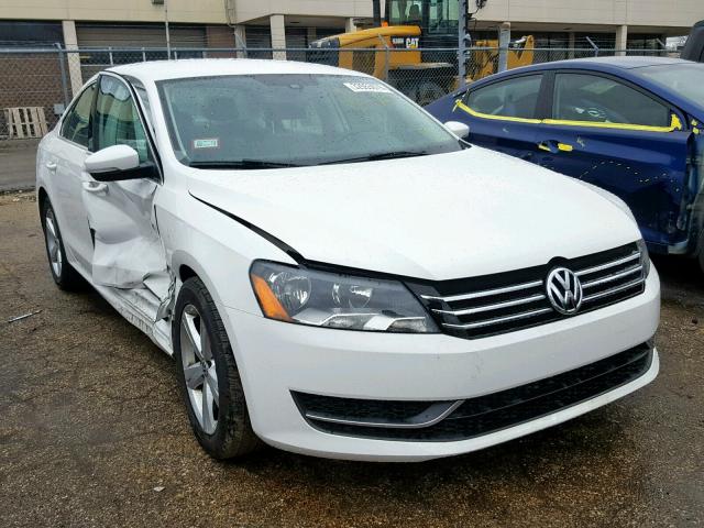 1VWBS7A37EC079786 - 2014 VOLKSWAGEN PASSAT SE WHITE photo 1