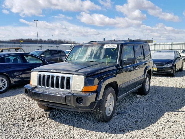 1J8HH48K07C612984 - 2007 JEEP COMMANDER BLACK photo 2