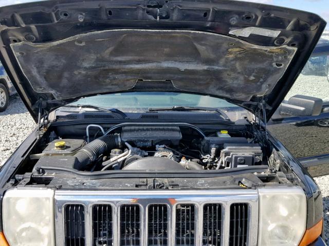 1J8HH48K07C612984 - 2007 JEEP COMMANDER BLACK photo 7