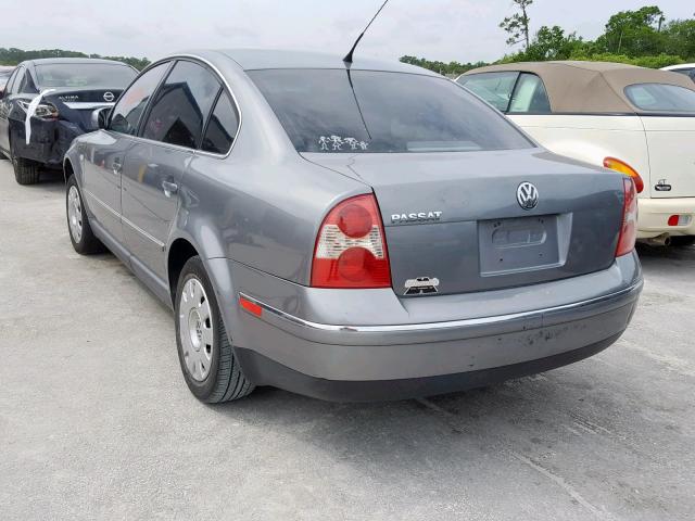 WVWMD63BX3P093143 - 2003 VOLKSWAGEN PASSAT GL GRAY photo 3