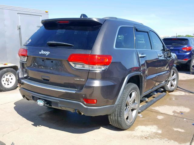 1C4RJEBT2EC141456 - 2014 JEEP GRAND CHER GRAY photo 4