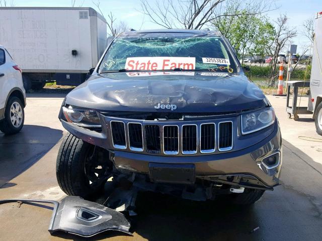 1C4RJEBT2EC141456 - 2014 JEEP GRAND CHER GRAY photo 9