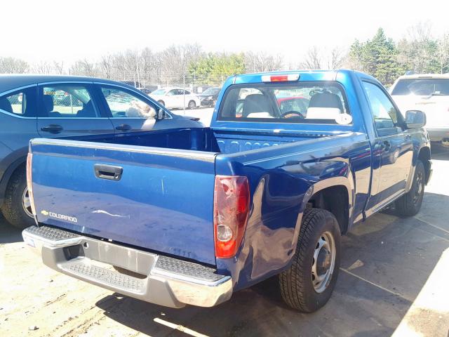 1GCCS148168287730 - 2006 CHEVROLET COLORADO BLUE photo 4