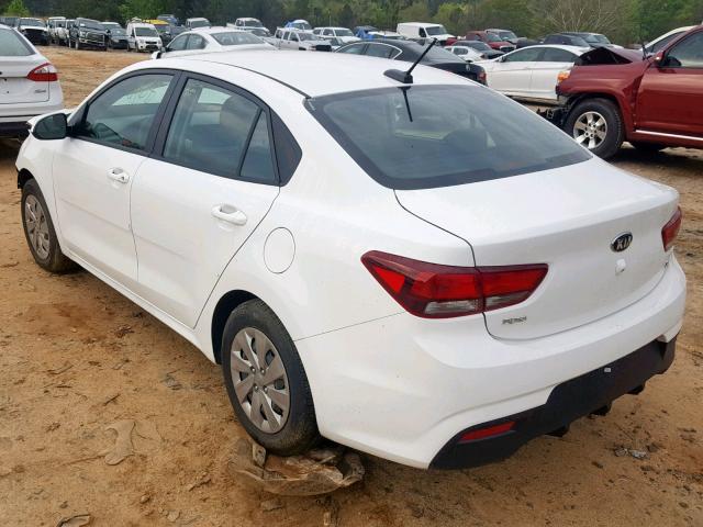 3KPA24AB1KE169797 - 2019 KIA RIO S WHITE photo 3