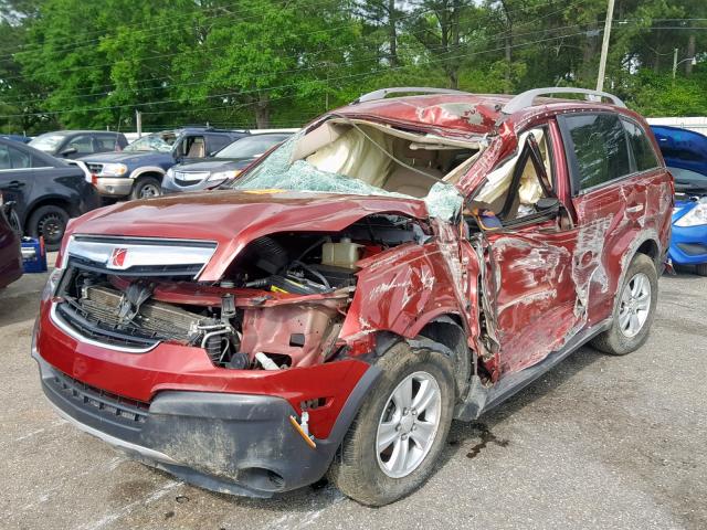 3GSCL33P28S669927 - 2008 SATURN VUE XE MAROON photo 2