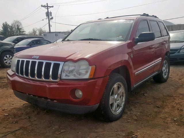 1J4HR58N95C617015 - 2005 JEEP GRAND CHER RED photo 2