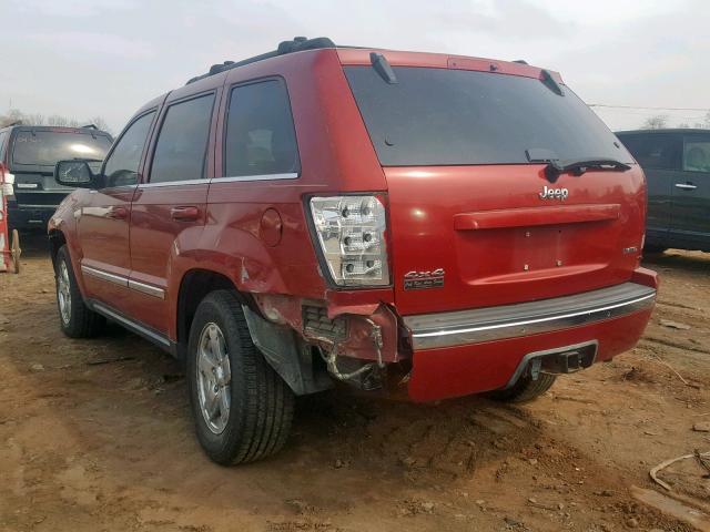 1J4HR58N95C617015 - 2005 JEEP GRAND CHER RED photo 3