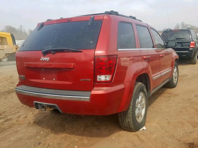 1J4HR58N95C617015 - 2005 JEEP GRAND CHER RED photo 4