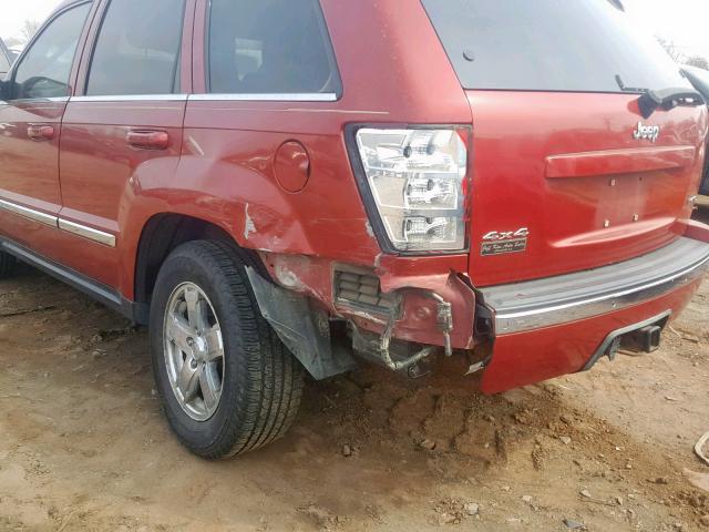 1J4HR58N95C617015 - 2005 JEEP GRAND CHER RED photo 9