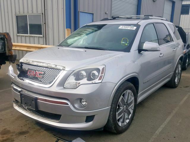 1GKKVTED8BJ412997 - 2011 GMC ACADIA DEN SILVER photo 2