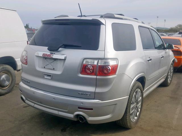 1GKKVTED8BJ412997 - 2011 GMC ACADIA DEN SILVER photo 4