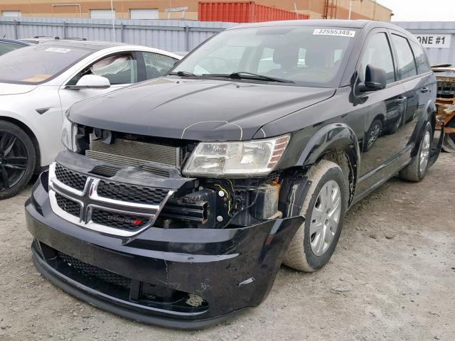 3C4PDCAB1FT699445 - 2015 DODGE JOURNEY SE BLACK photo 2