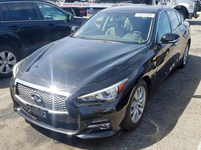 JN1BV7AP1FM345685 - 2015 INFINITI Q50 BASE BLACK photo 2