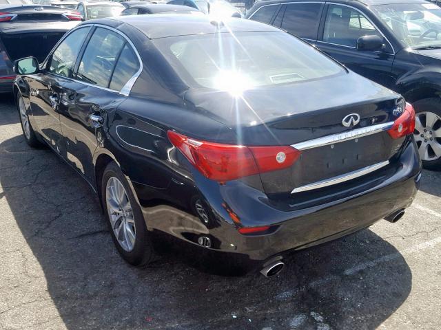 JN1BV7AP1FM345685 - 2015 INFINITI Q50 BASE BLACK photo 3