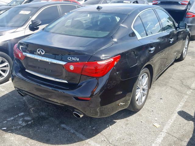 JN1BV7AP1FM345685 - 2015 INFINITI Q50 BASE BLACK photo 4