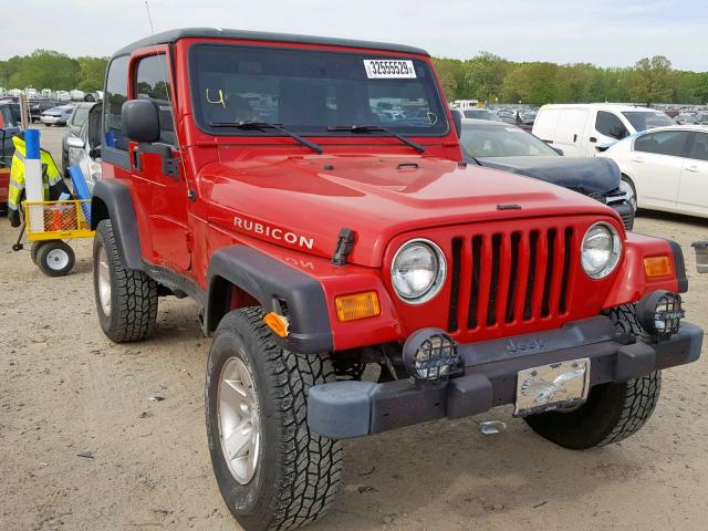 1J4FA69S73P338824 - 2003 JEEP WRANGLER / RED photo 1