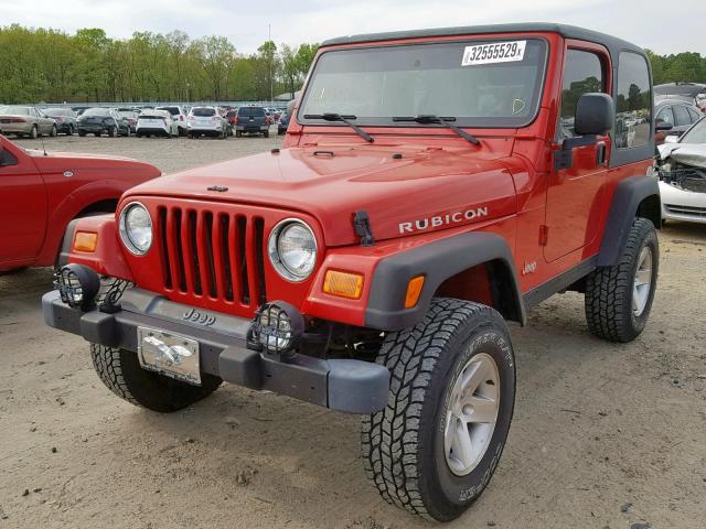 1J4FA69S73P338824 - 2003 JEEP WRANGLER / RED photo 2