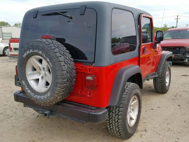 1J4FA69S73P338824 - 2003 JEEP WRANGLER / RED photo 4