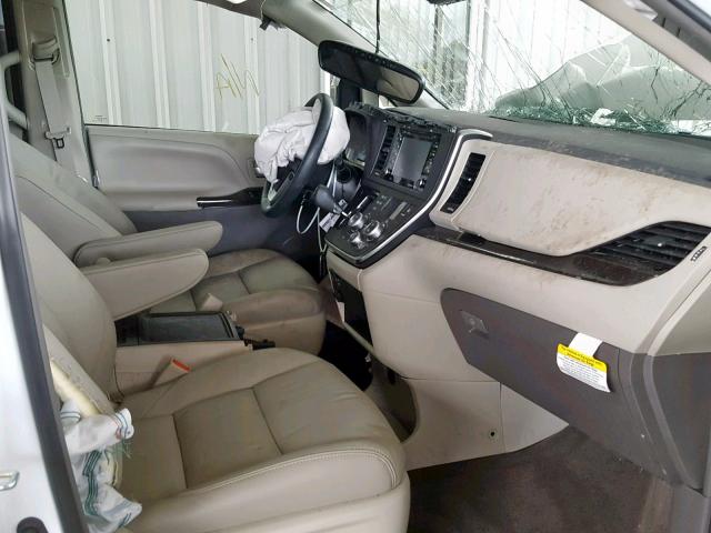 5TDYZ3DC8KS973920 - 2019 TOYOTA SIENNA LIM WHITE photo 5