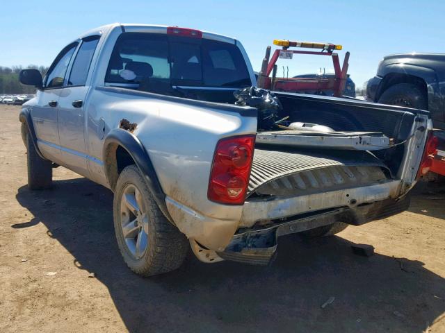 1D7HU18227S230145 - 2007 DODGE RAM 1500 S SILVER photo 3