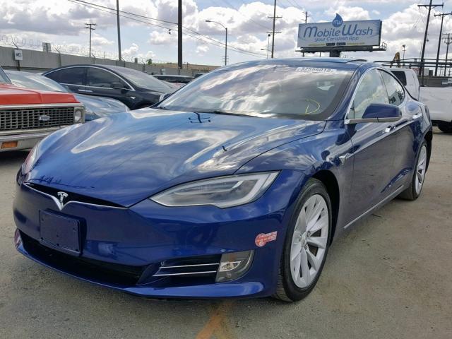 5YJSA1E15GF176129 - 2016 TESLA MODEL S BLUE photo 2