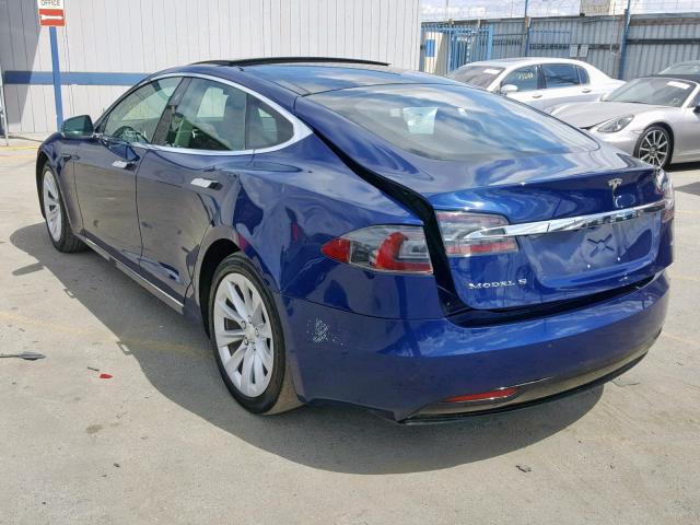 5YJSA1E15GF176129 - 2016 TESLA MODEL S BLUE photo 3