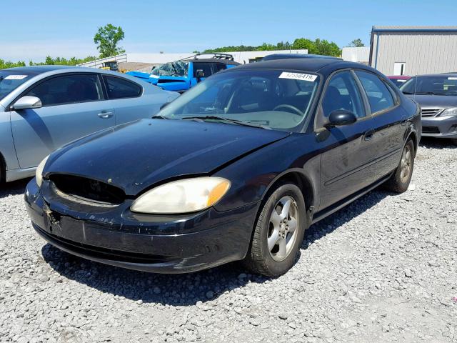 1FAFP55U62A173877 - 2002 FORD TAURUS SES BLACK photo 2