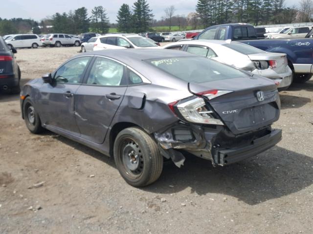 2HGFC2F53JH568032 - 2018 HONDA CIVIC LX GRAY photo 3