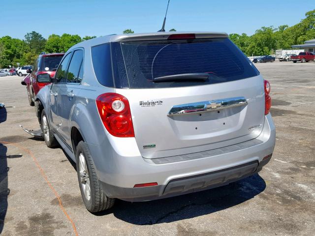 2GNALBEK7C6109690 - 2012 CHEVROLET EQUINOX LS SILVER photo 3