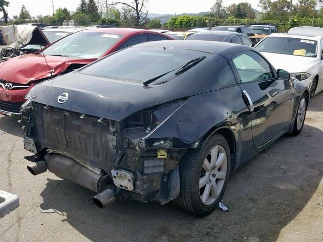 JN1AZ34D54T160052 - 2004 NISSAN 350Z COUPE BLACK photo 4