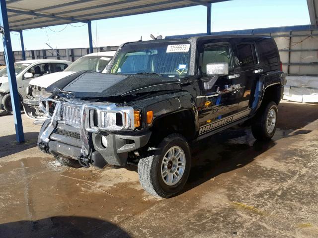 5GTEN13E688173161 - 2008 HUMMER H3 BLACK photo 2