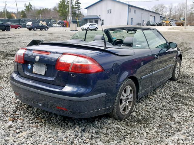 YS3FD75Y366001597 - 2006 SAAB 9-3 BLUE photo 4