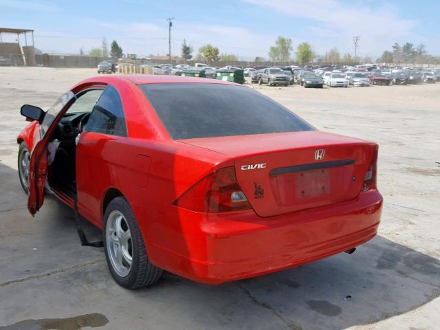 1HGEM21211L011516 - 2001 HONDA CIVIC DX RED photo 3