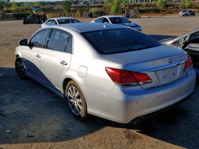 4T1BK3DB1BU390100 - 2011 TOYOTA AVALON BAS SILVER photo 3