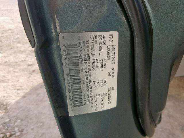 2A8GF68XX7R289995 - 2007 CHRYSLER PACIFICA T GRAY photo 10