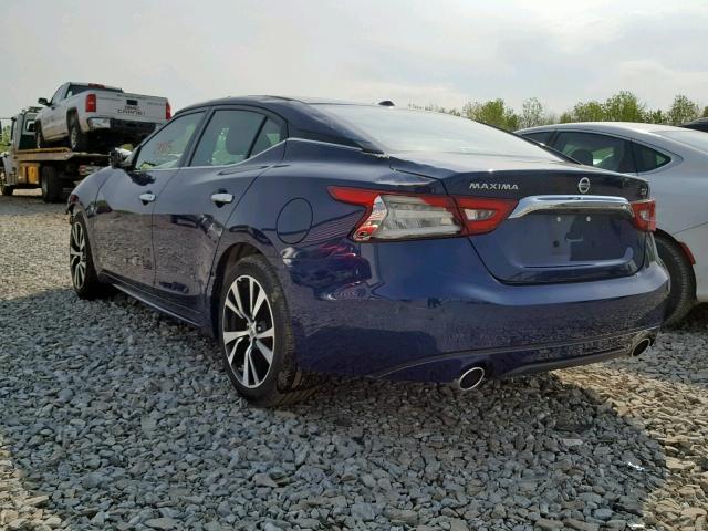 1N4AA6AP6JC377003 - 2018 NISSAN MAXIMA 3.5 BLUE photo 3