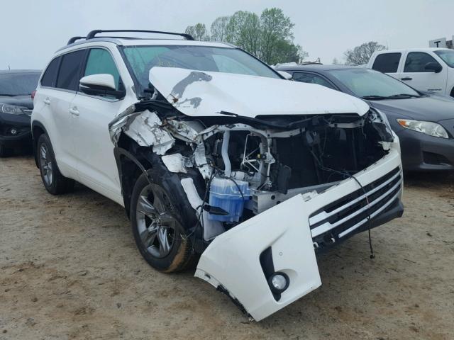 5TDDZRFH9JS496696 - 2018 TOYOTA HIGHLANDER WHITE photo 1