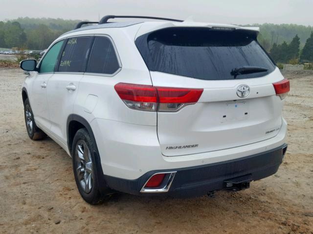 5TDDZRFH9JS496696 - 2018 TOYOTA HIGHLANDER WHITE photo 3