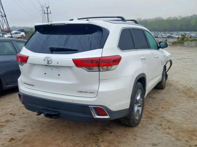 5TDDZRFH9JS496696 - 2018 TOYOTA HIGHLANDER WHITE photo 4