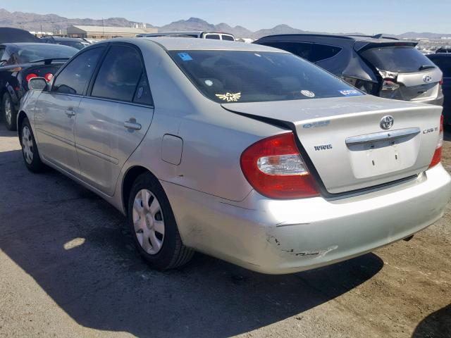 4T1BE32K13U770906 - 2003 TOYOTA CAMRY LE SILVER photo 3