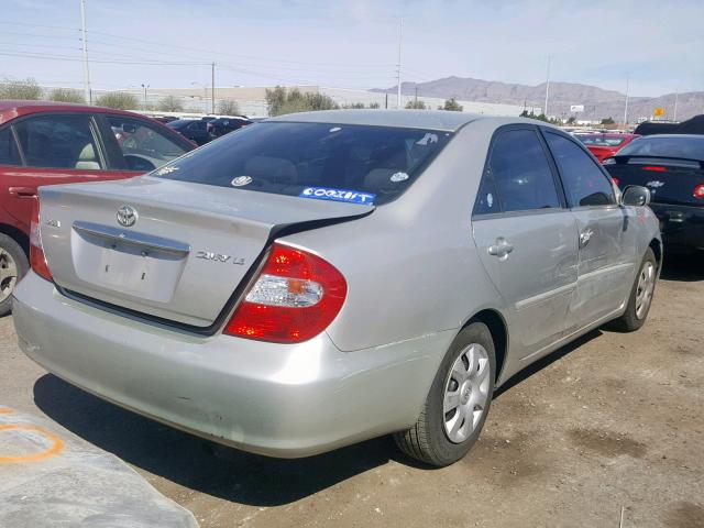 4T1BE32K13U770906 - 2003 TOYOTA CAMRY LE SILVER photo 4