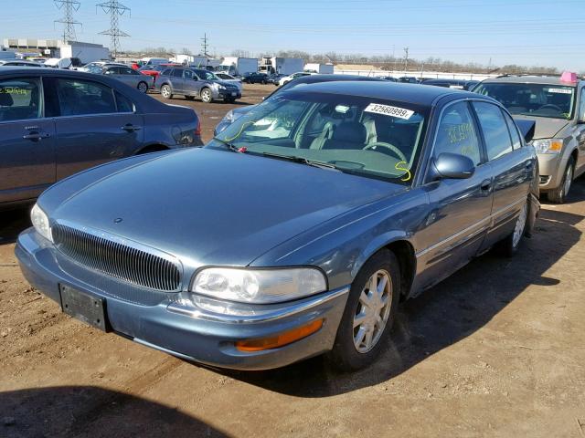 1G4CW54K314158634 - 2001 BUICK PARK AVENU BLUE photo 2