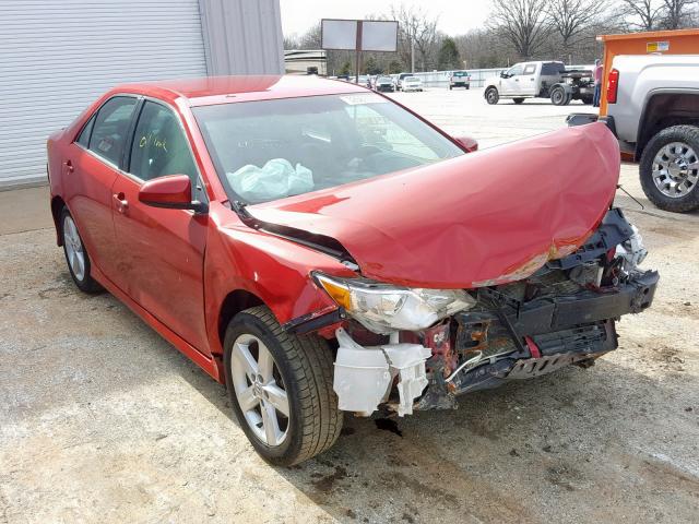 4T1BF1FK7EU839595 - 2014 TOYOTA CAMRY L RED photo 1