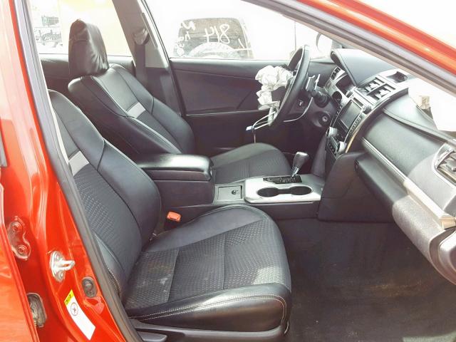 4T1BF1FK7EU839595 - 2014 TOYOTA CAMRY L RED photo 5