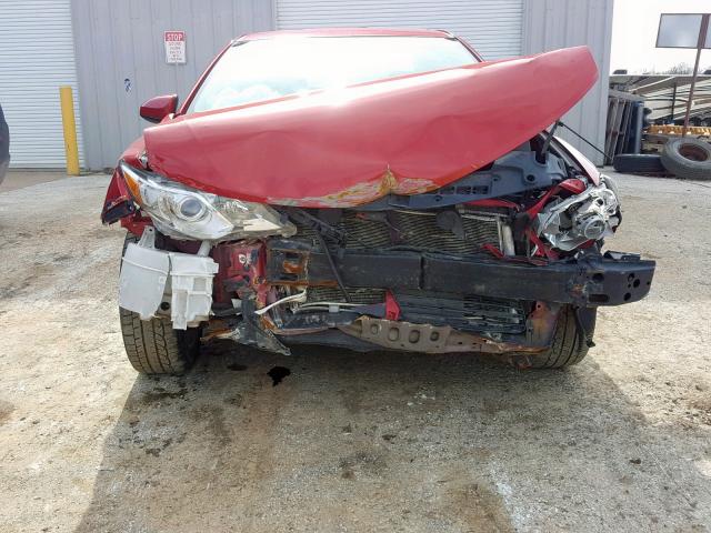 4T1BF1FK7EU839595 - 2014 TOYOTA CAMRY L RED photo 9