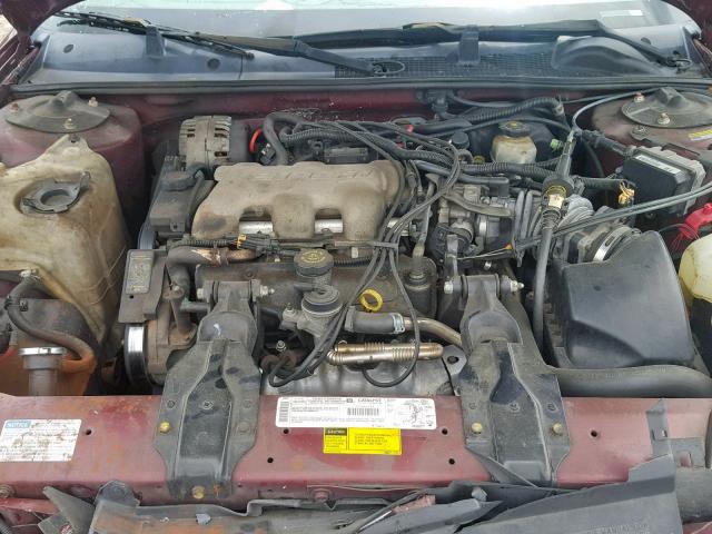 2G1WL52J711239273 - 2001 CHEVROLET LUMINA BURGUNDY photo 7